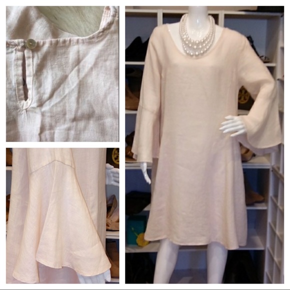 Vintage Dresses & Skirts - NWOT pink linen dress